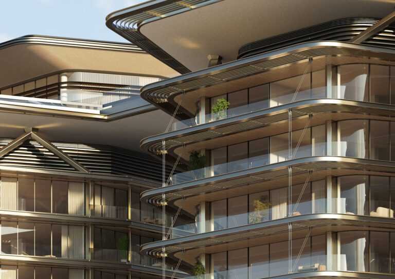 Exterior render - Peninsula Dubai Residences - 12