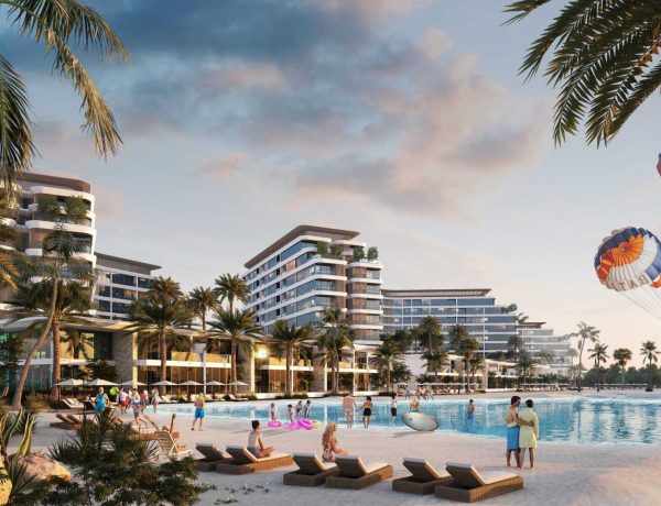 Lagoon beach side view